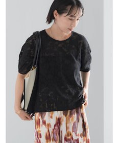 Te chichi メッシュレースボリュームスリーブブラウス