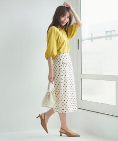 Feroux 【UVケア】バックリボンボリュームスリーブ Tシャツ