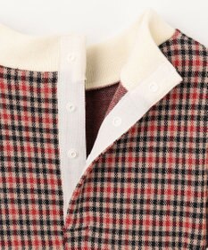 組曲 KIDS 【110-140㎝】チェックジャガード ワンピース