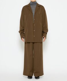 uncrave 【UNISEXあり】ギャバジン シャツ（uncrave WHITE）