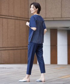 J.PRESS LADIES 【WEB限定カラーあり・吸水速乾・イージーケア】ブロッキングジャージー カットソー