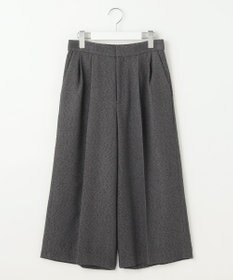 自由区 L 【17号サイズまで展開・SHIHOさん着用】ブライトリングツイード2タッククロップド パンツ