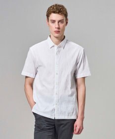 JOSEPH HOMME 【新型】アブストラクトジャガードストレッチ 　レギュラーカラー半袖シャツ