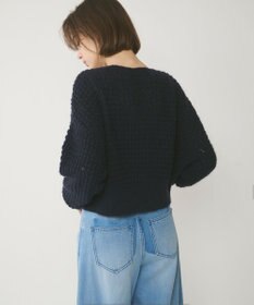 GRACE CONTINENTAL ワッフルショートニットカーディガン