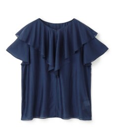 UNFILO ライトシアー ラッフルブラウス