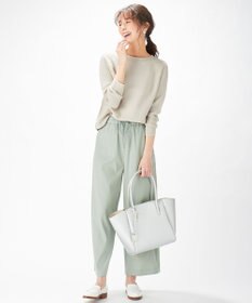 J.PRESS LADIES 【洗える】T／Rアルデンテツイル パンツ