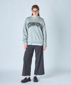 OP／FILA 【ocean pacific】ロゴ入りクルーニット