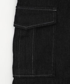 WEGO 【ウエストゴム/2WAY】2WAYデニムカーゴパンツ