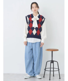 アーガイルニットベスト / earth music&ecology | ファッション通販