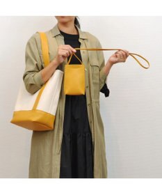 UNBILLION cachecache スマホショルダー付きワンハンドルパーテーショントートバッグ