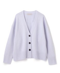 UNFILO 【洗える】クロップド Vネック カーディガン