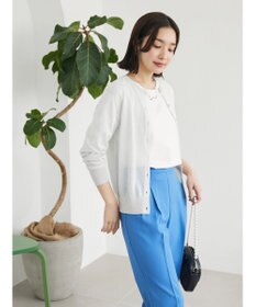 Green Parks ラメクルーネックカーディガン