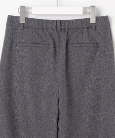 J.PRESS LADIES ネップヘリンボーンワイドパンツ