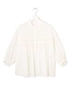 23区 【先行予約】コットンボイル ピンタック ブラウス