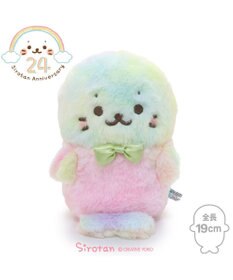 Mother garden しろたん 虹のふわふわ マスコット 19cm