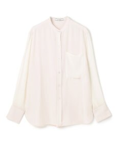 BEIGE， 【WEB限定・洗える】CELOSIA / シアースリーブスタンドカラーブラウス