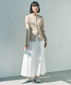 UNFILO L ドライタッチリブ カーディガン