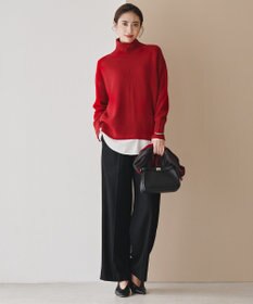 ICB ウォッシャブルライトウール ストレートパンツ