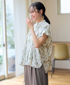 ANY スクエアプリントシャツ