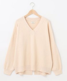 SHARE PARK LADIES ソフトタッチＶネックニット