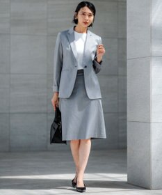 23区 S 【洗える】レーヨンポリエステルストレッチ 5分袖 ニット