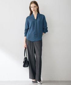 ICB L 【6/12-6/28期間限定・受注生産】BackSatinAmunzen ボウタイブラウス
