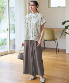 ANY スクエアプリントシャツ