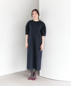 #Newans 【セレモニーにも/洗濯機可】パフスリーブロングワンピース​