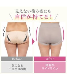 BRADELIS New York 【BRADELIS NewYork peace】綿混楽々dailyソフトショーツ25 補正下着 深め ヒップアップ お腹スッキリ