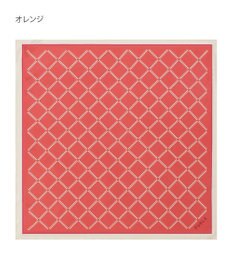 MOONBAT 【シルク100%】FURLA (フルラ) ダイアゴナルチェック 格子柄 シルクプリントスカーフ 58cm×58cm UV対策 手洗い可能