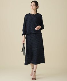 自由区 L 【セットアップ対応】ワッシャーカットジャカード スカート