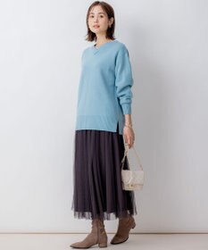 組曲 L 【WEB限定】ウールカシミヤミックスVネック ニット