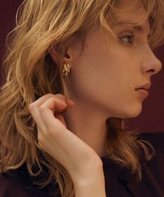 組曲 メタルフープイヤリング ゴールド系