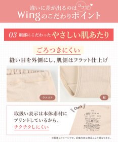 Wing ショーツ 綿100%(身生地部) ゆったり設計 やわらかな肌ざわり 【綿の贅沢 コットン100】 はきこみ丈ふかめ EC3400 ウイング／ワコール