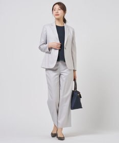 J.PRESS LADIES S OXIJEWEL ストレッチ ストレート パンツ