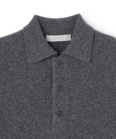 UNFILO MENS 【洗える】ウールカシミヤニット ポロ