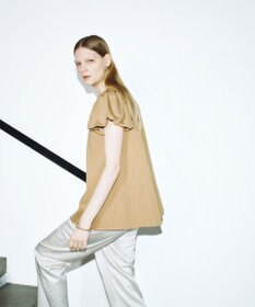 #Newans 【洗える】Aラインパフスリーブカットソー