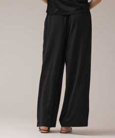 GRACE CONTINENTAL サテンワイドパンツ