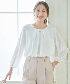 ANY 【洗濯機可】フロントタックブラウス