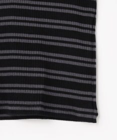 J.PRESS LADIES カシミヤシルク シアーリブ ボーダー タートル カットソー