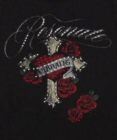 WEGO ラインストーンハートグラフィックタンク