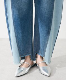 Green Parks 切り替えカーウ゛ィーデニムパンツ