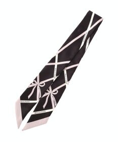 Maison de FLEUR リボンモチーフ柄スカーフ