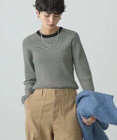 AMERICAN HOLIC バイパチクルーネックリブニットプルオーバー