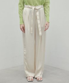 BEIGE， 【洗える・VERY 6月号掲載】PAWPAW / ウエストリボンタックワイドパンツ