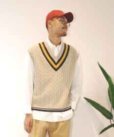 J.PRESS YORK STREET 【UNISEX】チルデン ニットベスト