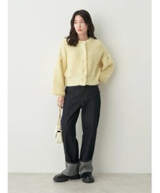 earth music&ecology ヘアリーショートニットカーディガン