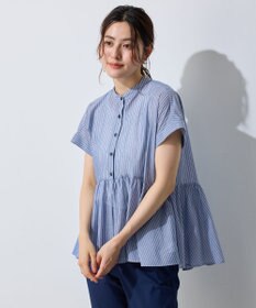 ANY 半袖ティアードブラウス