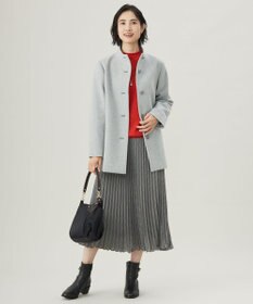 J.PRESS LADIES L 【洗える】テトロンレーヨンビエラ チェック プリーツ スカート