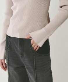 GRACE CONTINENTAL ボウタイリブニットトップ